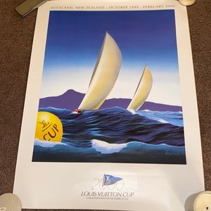 Vintage Louis Vuitton Cup Poster